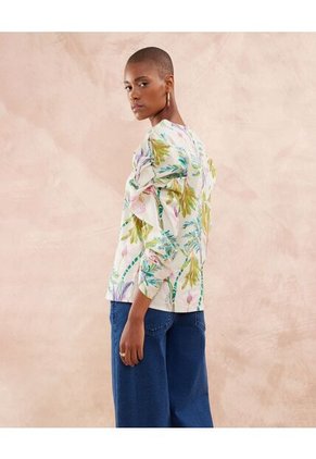 Blusa Para Mujer Manga 3/4 Color Verde  Marca Patprimo #30123282