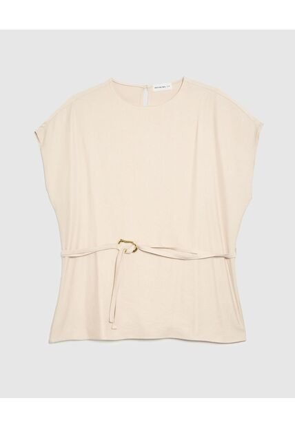 Blusa Para Mujer Manga Corta Color Beige Marca Patprimo #14121404