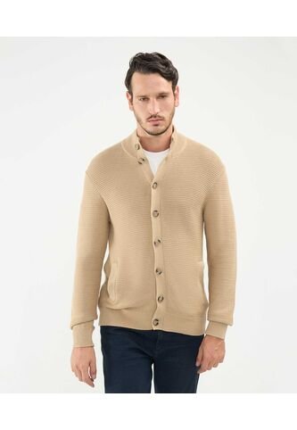 Saco Para Hombre Cardigan Color Café Claro Marca Patprimo #44330217 Patprimo