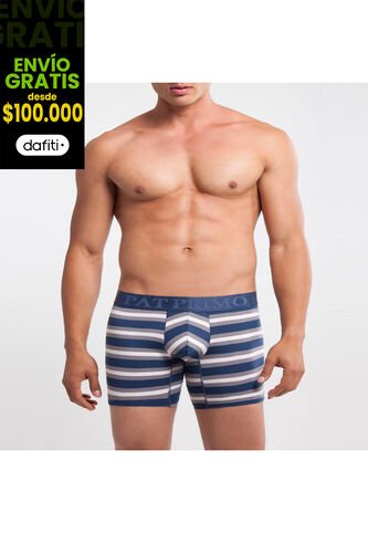 Boxer X1 Para Hombre Fleat Seamer Medio Color Gris Marca Patprimo #44000201 Patprimo