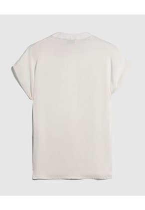 Blusa  Para Mujer Manga Corta Color Blanco Marca Patprimo #30123646