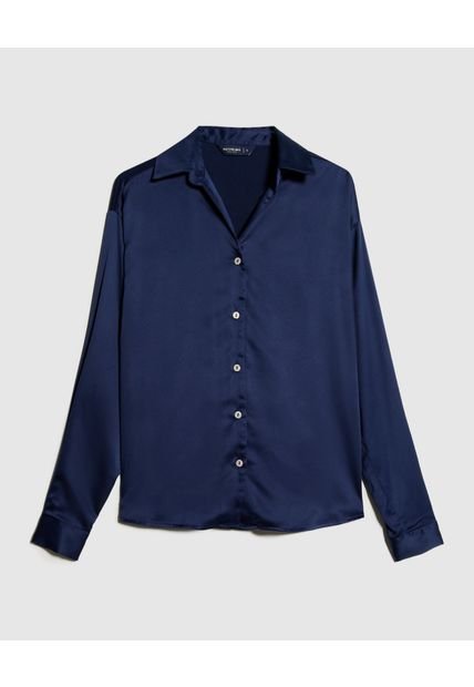 Camisa Para Mujer Manga Larga Color Azul Oscuro Marca Patprimo #30010660