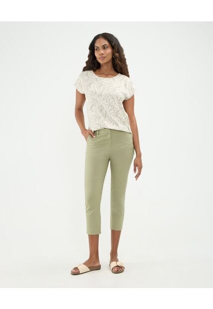 Pantalón Para Mujer Capri Color Verde Marca Patprimo #30072001