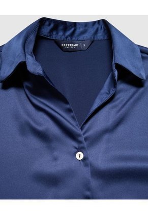 Camisa Para Mujer Manga Larga Color Azul Oscuro Marca Patprimo #30010660
