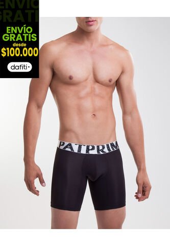 Boxer X1 Para Hombre Fleat Seamer Medio Color Negro Marca Patprimo #44000162 Patprimo