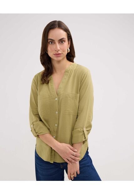 Blusa Para Mujer Manga Larga Color Verde Claro Marca Patprimo #30123391