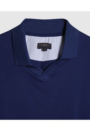 Polo Para Hombre Cuello Tejido Sin Bolsillo Color Azul  Marca Patprimo #44112557