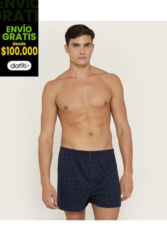 Boxer X1 Para Hombre Bragueta Amplio Color Azul Marca Patprimo #10560 Patprimo