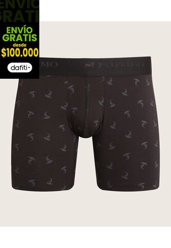 Boxer X1 Para Hombre Filete Medio Color Negro Marca Patprimo #44000180 Patprimo