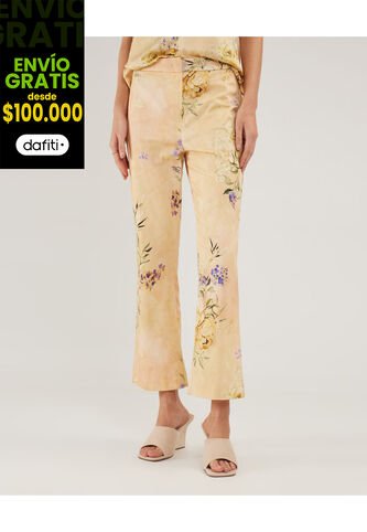 Pantalón Para Mujer  Color Amarillo  Marca Patprimo #30071833 Patprimo