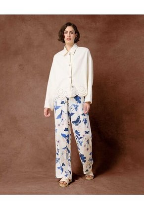 Chaqueta  Para Mujer Trucker Color Blanco Marca Patprimo #30080605