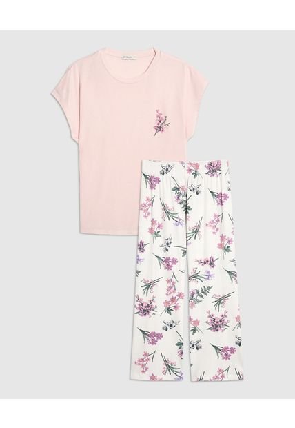 Pijama Para Mujer M/C Capri Color Rosa Marca Patprimo #30040296