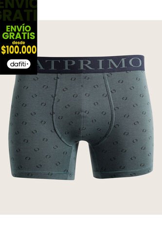 Boxer X1 Para Hombre Filete Medio Color Verde Marca Patprimo #44000411 Patprimo