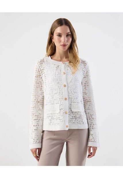 Chaqueta  Para Mujer Desestructurada Color Blanco Marca Patprimo #30080599