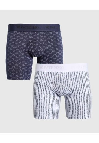 Boxer X2 Para Hombre Filete Medio Color Surtido Marca Patprimo #44000323 Patprimo