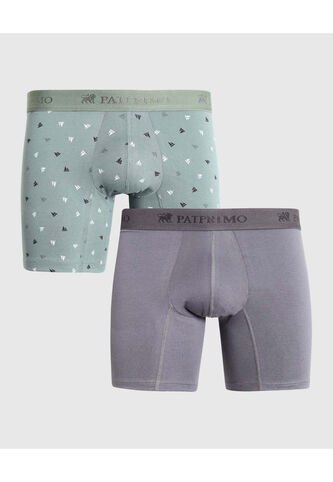 Boxer X2 Para Hombre Fleat Seamer Medio Color Surtido Marca Patprimo #44410001 Patprimo