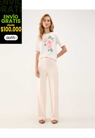 Leggins Para Mujer Largo Color Beige Marca Patprimo #30230829 Patprimo