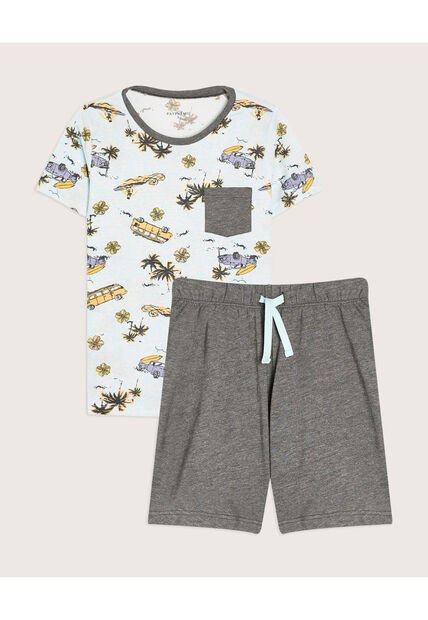 Pijama Para Niño M/C P/C Color Gris Oscuro Marca Patprimo #66040051