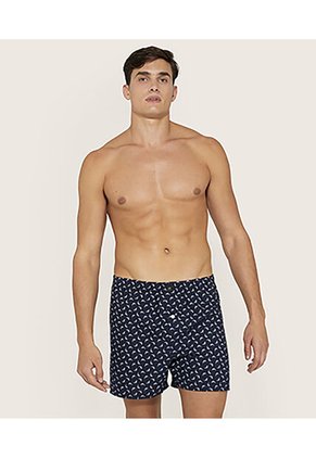 Boxer X2 Para Hombre Bragueta Amplio Color Azul Marca Patprimo #44000326