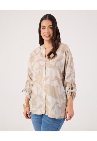 Blusa Para Mujer Manga 3/4 Color Beige Marca Patprimo #14121387 Patprimo