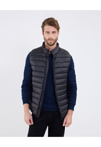 Chaleco Para Hombre Acolchado Color Negro Marca Patprimo #44250009 Patprimo