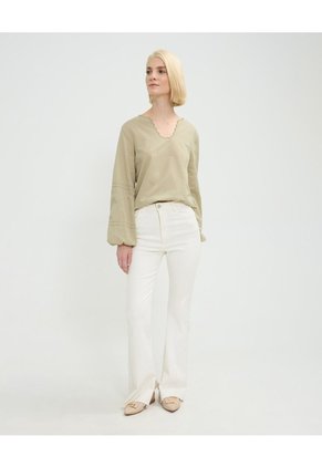 Blusa Manga Sisa  Para Mujer Verde Patprimo