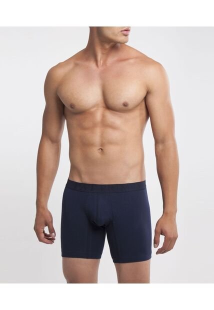 Boxer  De Diseño Clásico En Lycra-Algodón X1 Para Hombre Azul Patprimo