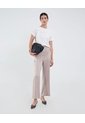 Pantalón Casual Tiro Alto  Para Mujer Café Patprimo de Patprimo