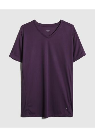 Camiseta Manga Corta Cuello V Con Grabado Laser  Para Hombre Morado Patprimo Patprimo