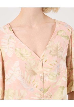 Blusa Emanga Globo Estampada  Para Mujer Rosa Patprimo