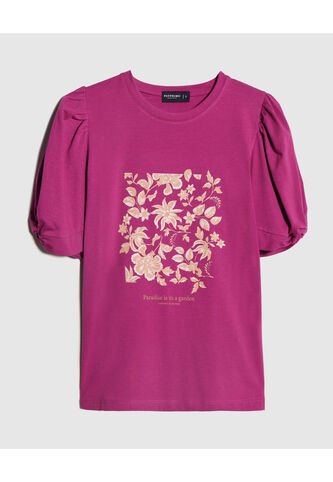 Camiseta Para Mujer Manga Corta Color Morado Marca Patprimo #30093656 Patprimo