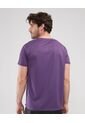 Camiseta Manga Corta Cuello V Con Grabado Laser  Para Hombre Morado Patprimo de Patprimo