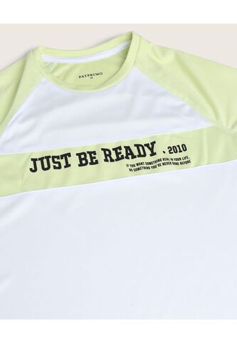 Camiseta Para Niño Manga Corta Color Verde  Marca Patprimo #66090296 Patprimo