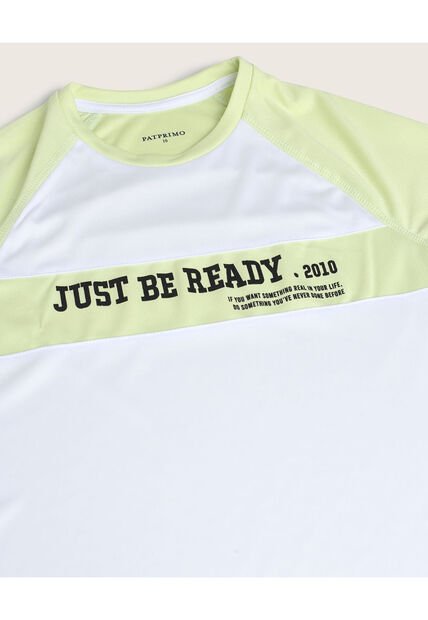 Camiseta Para Niño Manga Corta Color Verde  Marca Patprimo #66090296