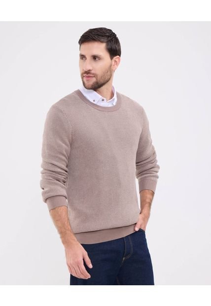 Saco Para Hombre Cuello Redondo Color Crema Marca Patprimo #44330225