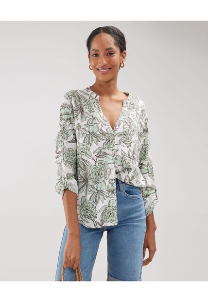 Blusa Para Mujer Manga Larga Color Verde  Marca Patprimo #30123346