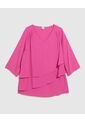 Blusa Para Mujer Manga Corta Color Rosado Marca Patprimo #14121308 de Patprimo