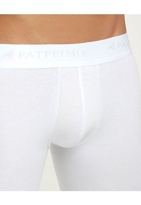 Boxer X1 Para Hombre Fleat Seamer Largo Color Blanco Marca Patprimo #44000072