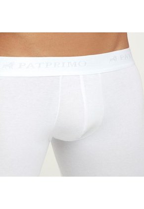 Boxer X1 Para Hombre Fleat Seamer Largo Color Blanco Marca Patprimo #44000072