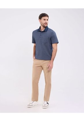 Polo Para Hombre Cuello Tejido Con Bolsillo Color Azul Marca Patprimo #44112722