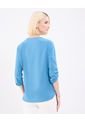 Blusa Para Mujer Manga 3/4 Color Azul Marca Patprimo #30123449 de Patprimo