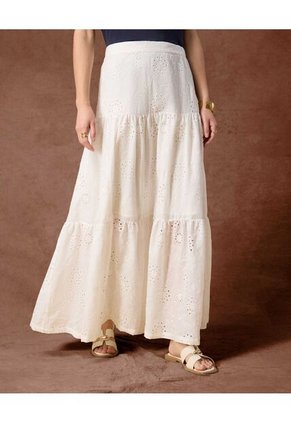 Falda Para Mujer Medio Color Blanco Marca Patprimo #30140421