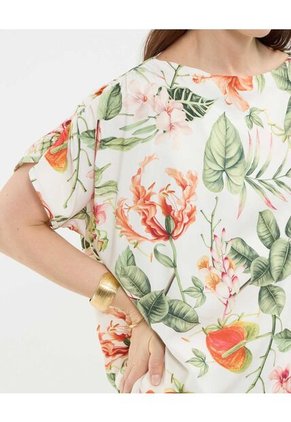 Blusa Para Mujer Manga Corta Color Crudo Marca Patprimo #30123484