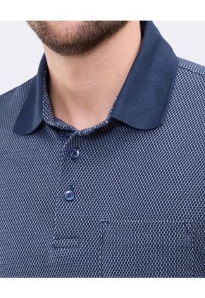Polo Para Hombre Cuello Tejido Con Bolsillo Color Azul Marca Patprimo #44112722