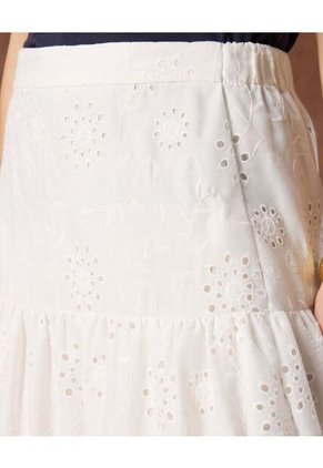 Falda Para Mujer Medio Color Blanco Marca Patprimo #30140421