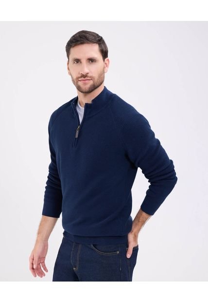 Saco Para Hombre Cuello Alto O Cuello Tortuga Color Azul Marca Patprimo #44330223