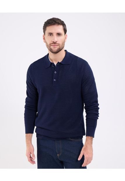 Saco Para Hombre Cuello Redondo Color Azul Marca Patprimo #44330227