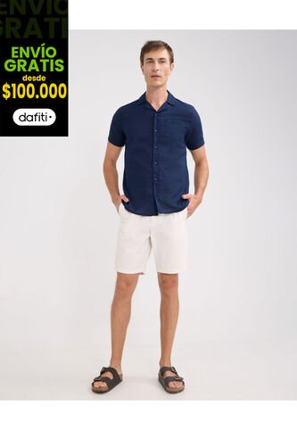 Bermuda Para Hombre  Color Blanco Marca Patprimo #44100483 Patprimo