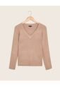 Saco  Para Mujer Cuello V Color Beige Marca Patprimo #30330381 de Patprimo