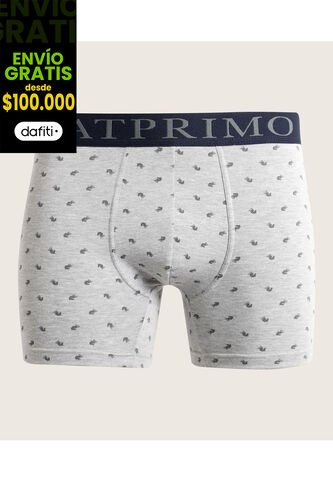 Boxer X1 Para Hombre Filete Medio Color Gris Marca Patprimo #44000411 Patprimo